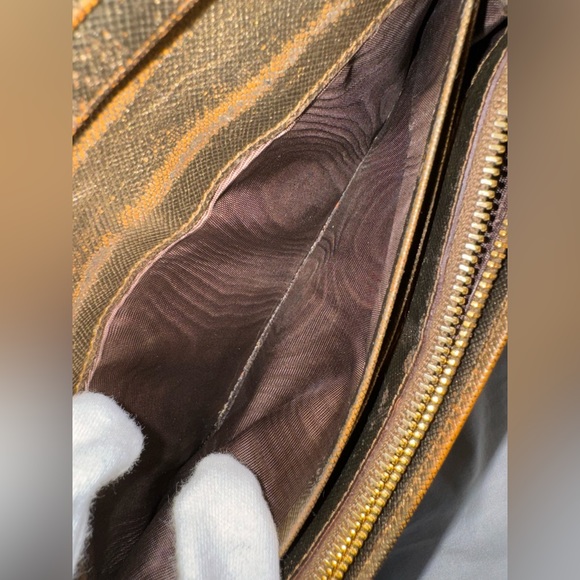 Prada Metallic Gold Saffiano Leather Lux Long Wallet - Picture 12 of 16